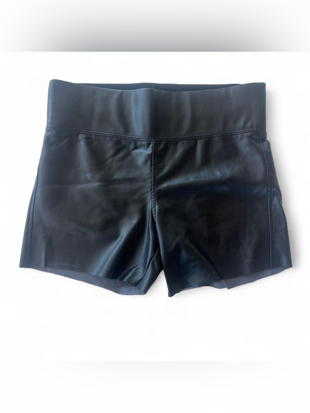 Y2K Faux Leather High Waisted Shorts Black Women’s XS Grunge Festival Rave